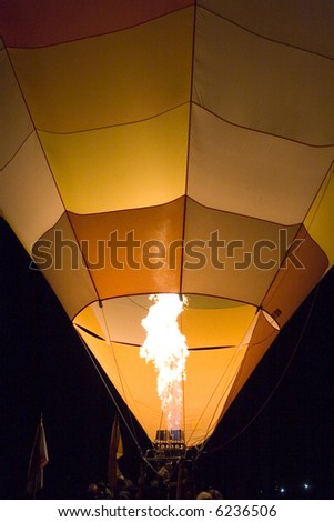 Hot Air Balloon inflating during the \