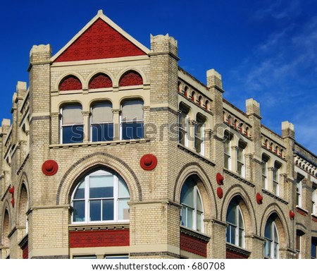 Victorian building tops