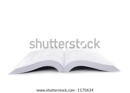isolated open book