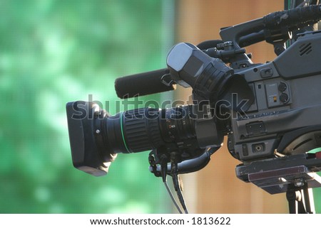 video camera for news tv broadcasting