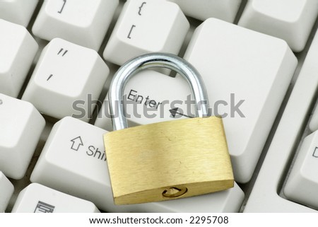 locking the enter key, concept of computer safety