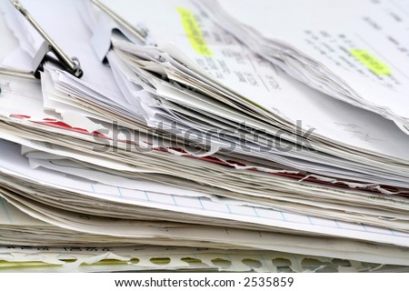 filing document, concept of paperwork