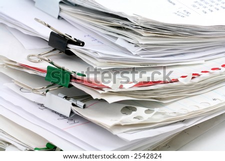 filing document, concept of paperwork