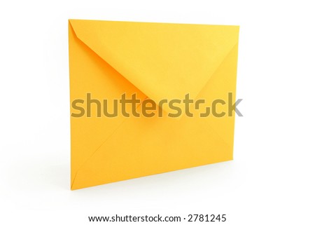 yellow envelope, concept of communication