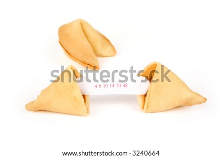Fortune Cookie with white background