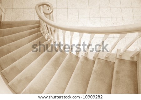 Spiral Staircase close up shot