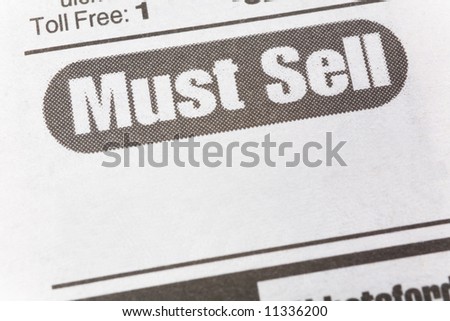 Must See, newspaper Sales ad,  Business concept