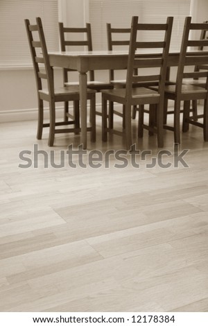 dining room and dining table for background