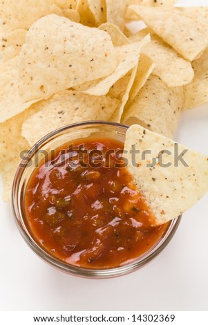Tortilla Chip close up shot