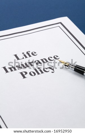 Document of Life Insurance Policy for background
