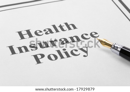 Document of Health Insurance Policy for background