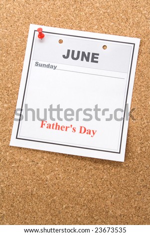 Father\'s Day, calendar date in June for background