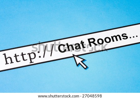 Computer Screen, concept of Internet Chat Rooms