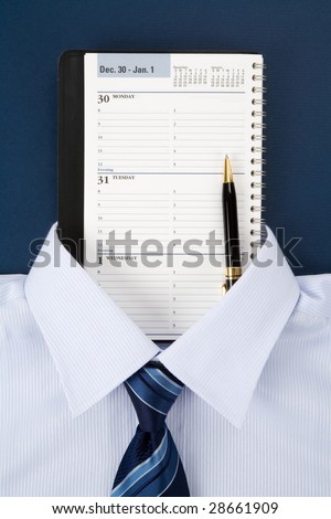 Personal Organizer and shirt, Business Concept