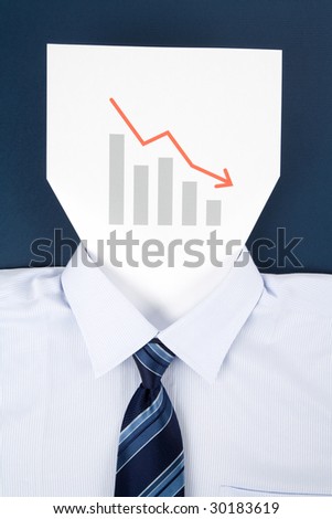 Paper Face and Chart, Business Concept