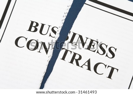 Cancel Business Contract, Torn paper