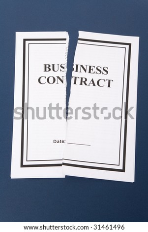 Cancel Business Contract, Torn paper