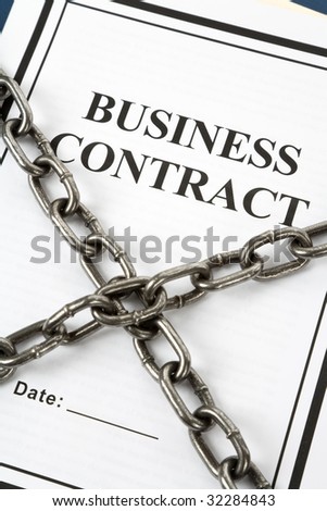 Business Contract and Chain, business concept