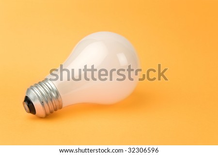 White Light Bulb close up shot