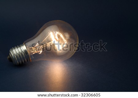 Bright Light Bulb close up shot