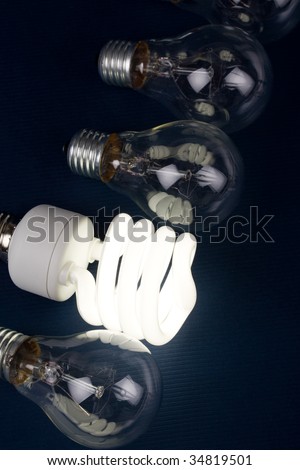 Compact Fluorescent Light bulb clsoe up