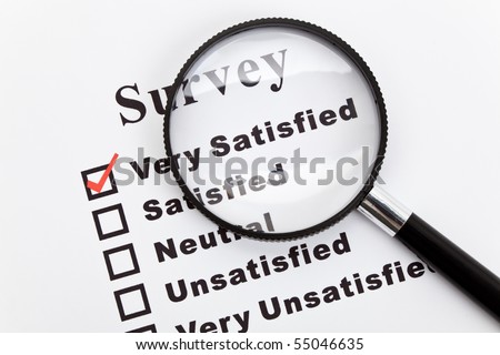Survey and questionnaire, business concept