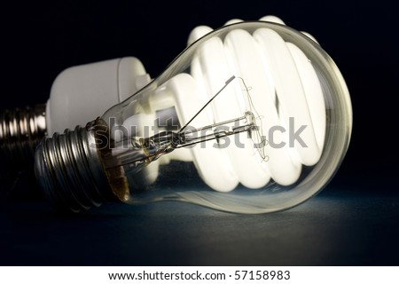 Compact Fluorescent Light bulb clsoe up