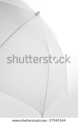 White Umbrella close up shot for background