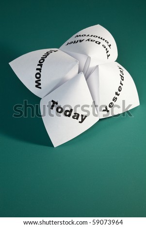 Paper Fortune Teller close up