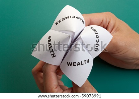 Paper Fortune Teller,concept of life balance