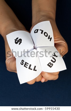 Paper Fortune Teller,concept of business decision
