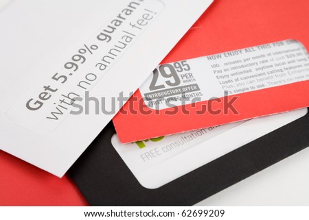 advertising mail for background, Business concept