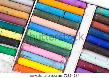 Colorful Crayon for background