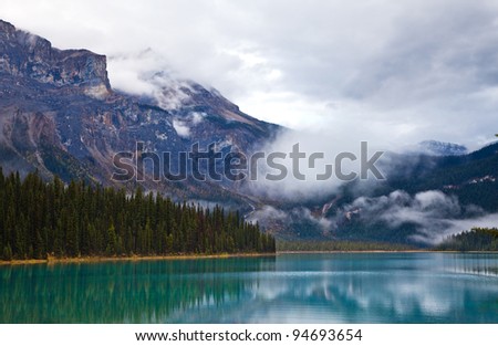 Emerald lake. Yoho National park. Alberta. Canada, Oct. 2011