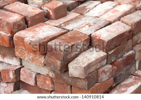 Old Red Brick close up