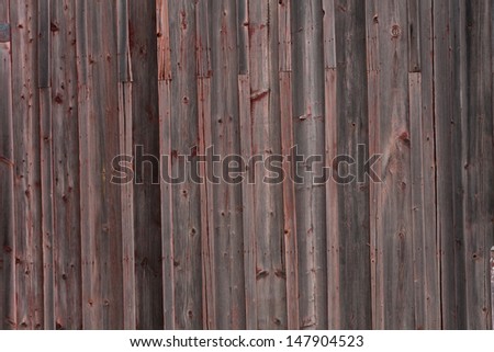 Shingles wall on a very old wood building