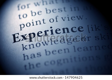 Fake Dictionary, Dictionary definition of the word Experience.