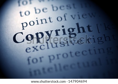 Fake Dictionary, Dictionary definition of the word Copyright.