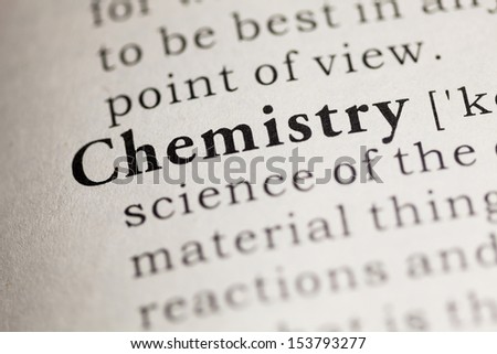 Fake Dictionary, Dictionary definition of the word Chemistry.