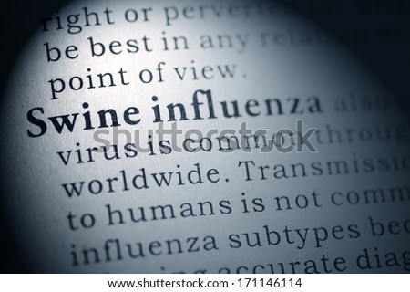 Fake Dictionary, Dictionary definition of Swine influenza.
