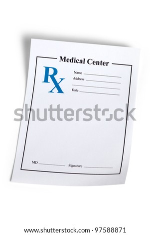 Blank Prescription Sheet