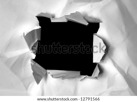 Paper hole