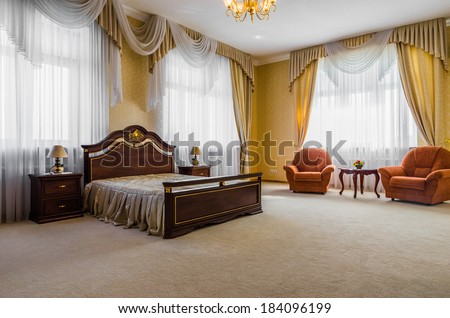 Bedroom classicism interior italian