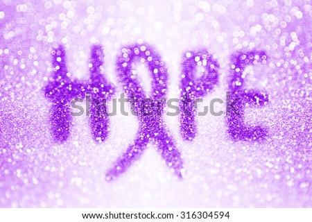 Abstract purple ribbon hope background for awareness of social issues such as cancer, alzheimer disease, lupus, epilepsy, drug overdose, domestic violence and others