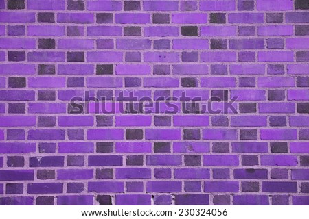 Purple standard brick wall (background, wallpaper, bricks)