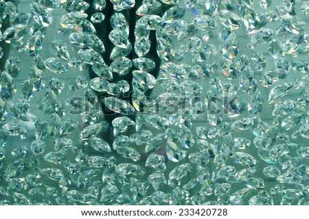 Blue Diamonds hanging (crystal, diamond background, wallpaper)
