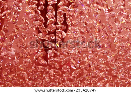 Red Diamonds hanging (crystal, diamond background, wallpaper)