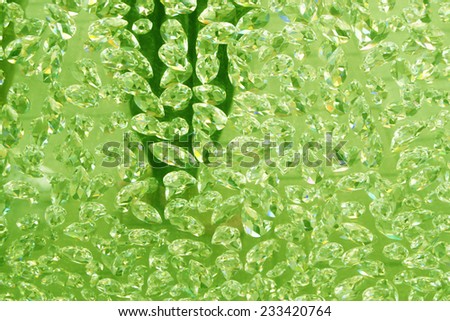 Green Diamonds hanging (crystal, diamond background, wallpaper)