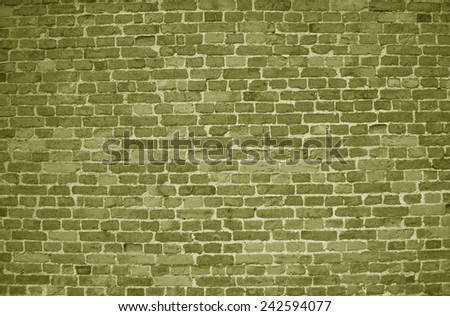 yellow / green  brick wall (background, wallpaper, bricks)