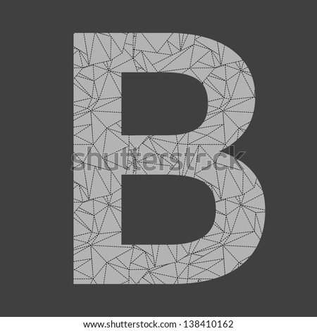 Stylized Letter B Stock Photo 138410162 : Shutterstock